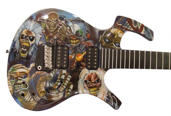 Hand Made Electric Guitars Custom Painted by Banksville79